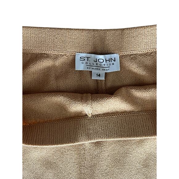 NWT St John Neiman Marcus Straight Leg Wool Pants Women’s Size 14 Vintage - Picture 7 of 9